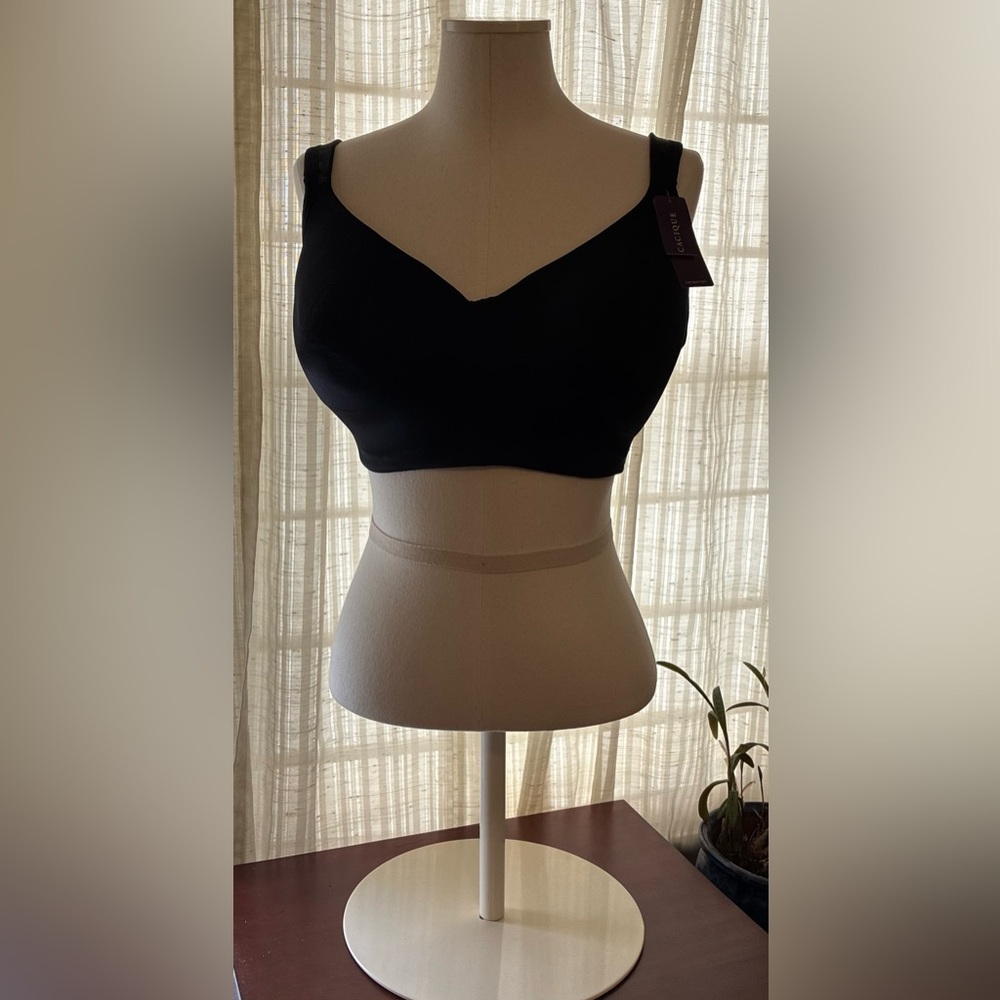 Cacique Black Wireless Comfort Bra 40DD